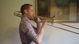 F Major Scale  Trombone [upl. by Naves]