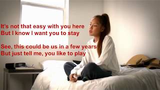 Helplessly Tatiana Manaois  Lyrics Video [upl. by Nahte]