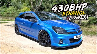 EXPLOSIVE FLAT SHIFTING IN THIS 430BHP E85 POWERED ASTRA VXR [upl. by Dahlia]