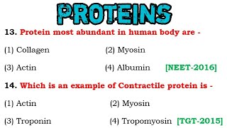 protein mcqs biochemistry  biochemistry mcq with answers  biochemistry mcq [upl. by Eppesuig68]