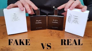 Fake vs Real Chanel Bleu Tester Eau De Parfum 100 ML [upl. by Angy66]