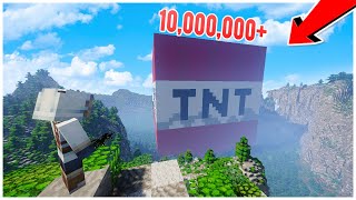 WORLDS BIGGEST MINECRAFT TNT EXPLOSION [upl. by Illah]