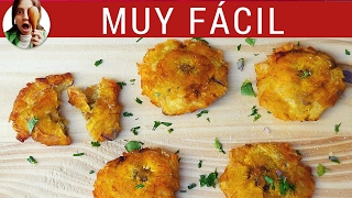 CÓMO HACER PATACONES ¡ECONÓMICOS RECETA COLOMBIANA TOSTONES [upl. by Masao]