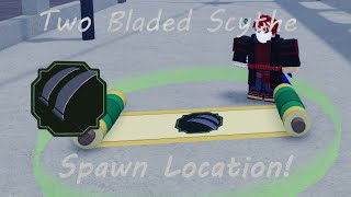 Shindo Life  Two Bladed Scythe Spawn Location [upl. by Etnovaj]