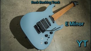 Heavy Rock Guitar Backing Track E Minor [upl. by Ymassej562]