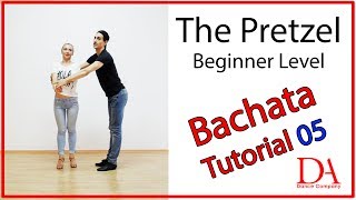 Bachata Tutorial 05 Pretzel  Beginners  by MariusampElena [upl. by Ahusoj130]