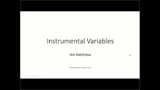 Instrumental Variables [upl. by Ahselef]