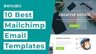 Top 10 Email Marketing Templates for MailChimp [upl. by Leede]