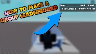 How to make a multiple group leaderboard in Roblox Studio [upl. by Evad165]