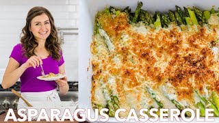 Cheesy Asparagus Casserole Recipe  Easy Side Dish [upl. by Anuhsal251]