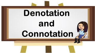 Denotation and Connotation  English  English 46  Teacher Beth Class TV [upl. by Anailil]