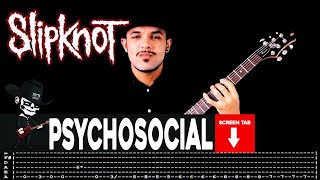 【SLIPKNOT】 Psychosocial  cover by Masuka  LESSON  GUITAR TAB [upl. by Chipman]