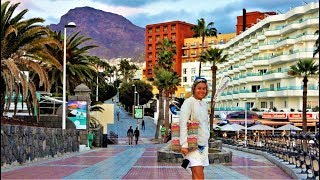 Costa Adeje Promenade Walk from Playa del Duque Fanabe to Playa la Pinta  Tenerife Atlantic Ocean [upl. by Atkins]