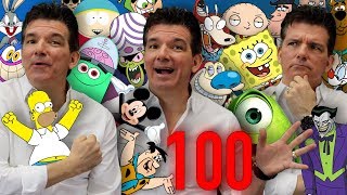 100 Cartoon Impressions IN 5 MINUTES  Butch Hartman [upl. by Yard]