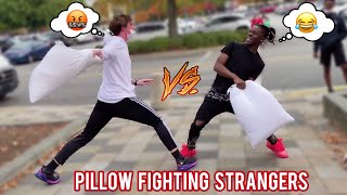 Pillow Fighting Strangers in Public 🤕 Atlanta Mall Edition i think part 5 [upl. by Notsnhoj648]