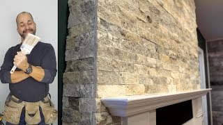 DIY How To Install Stone on Your Fireplace Easily [upl. by Valencia]