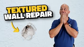 How to Repair a Textured Wall in 3 Different Ways [upl. by Anasor603]