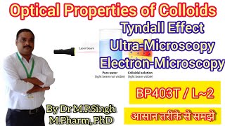 Optical Properties of Colloids  Properties of Colloids  Physical PharmaceuticsII  BP403T  L03 [upl. by Lupiv]