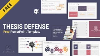 Master’s Thesis Defense Free PowerPoint Template Design  SlideSalad [upl. by Isaac]