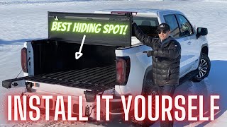 Hard Folding Tonneau  Box Cover Install GMC Sierra Chevy Silverado [upl. by Lanctot]