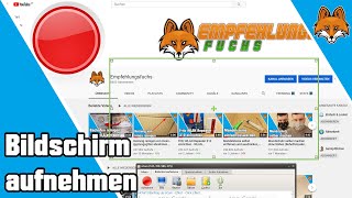 Windows 10 Bildschirm aufnehmen mit Ton  einfache Anleitung 💻🛑 [upl. by Airakaz]