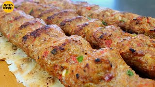 Turkish Adana Kebab ORIGINAL Recipe  Turkish Kebab Without Grill by Aqsas Cuisine  Turkish Kebab [upl. by Aurea880]