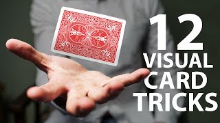 12 VISUAL Card Tricks Anyone Can Do  Revealed [upl. by Yaluz30]