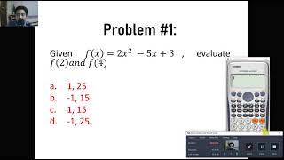 Calculator Techniques FOR BOARD EXAM  Evaluating Functions and Simplifying Expressions 10 EXAMPLES [upl. by Vinny]