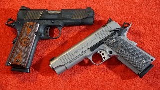 Magnum Research 1911 Commander vs Iver Johnson Commander 1911 cast frames [upl. by Ellatsirhc43]