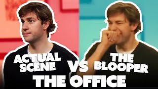 Bloopers VS The Actual Scene The Office US Edition  Comedy Bites [upl. by Ellicul820]