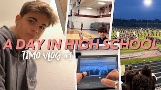 A DAY IN HIGH SCHOOL 🇺🇸 Timo Vlog 1  Schüleraustausch USA 202122 [upl. by Lamond]