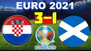 Croacia vs Escocia 31  UEFA Euro 2021  220621  Partido Completo HD [upl. by Agee430]