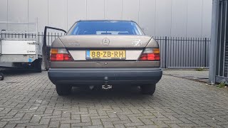 Mercedes w124 300e M103 Straight pipe exhaust sound LOUD with EFI conversion [upl. by Scholem]