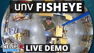 Uniview 360° Fisheye Product Demo IPC868ERVF18B amp IPC815SRDVPF14 [upl. by Rihaz]