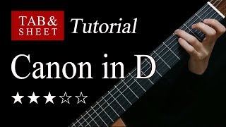 Canon in D  Guitar Lesson  TAB [upl. by Zenas]