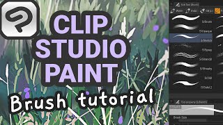 Tutorial How To Make Custom Brushes In Clip Studio Paint [upl. by Ikoek]