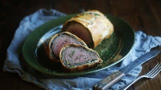 Classic Beef Wellington Recipe  The Inspired Home [upl. by Moht701]