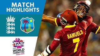 Brathwaite Hits 4 Sixes To Win  England vs West Indies  ICC Mens WT20 FINAL  Highlights [upl. by Kokoruda]