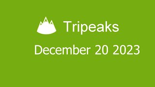 Microsoft Solitaire Collection  Tripeaks  December 20 2023 [upl. by Odella]