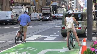 Bicycle Safety Shared Right Turn Richmond and Bay [upl. by Edobalo]