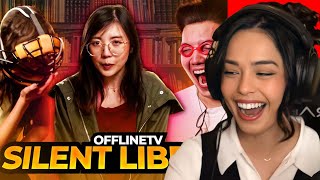 Valkyrae Reacts to OFFLINETV SILENT LIBRARY [upl. by Nerat]