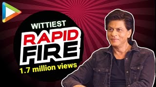 Shah Rukh Khan “SalmanAamir Yaaron ke Yaar”  RAPID FIRE  Zero [upl. by Eliza917]