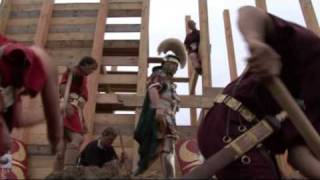 Roman legionaries build fortress wall [upl. by Laith168]