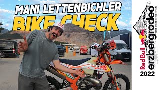 RedBull Erzbergrodeo 2022  Mani Lettenbichler stellt sein Racebike vor [upl. by Ybroc238]