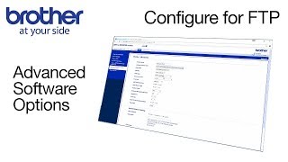 Configure a Brother printer to scan to FTP [upl. by Htiekram]