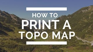 How to print a free topo map to carry on your hike [upl. by Bow]