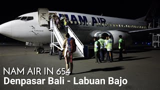 Nam Air IN 654 Denpasar Bali  Labuan Bajo [upl. by Citarella286]