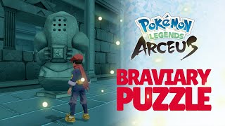 BRAVIARY PUZZLE GUIDE POKEMON LEGENDS ARCEUS [upl. by Nehgam]