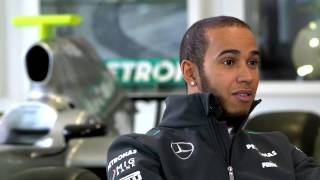 Lewis Hamilton  My First Day with MERCEDES AMG PETRONAS [upl. by Brom]