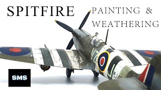 148 ICM Spitfire Painting and Weathering Scale model aircraft kit [upl. by Giza]